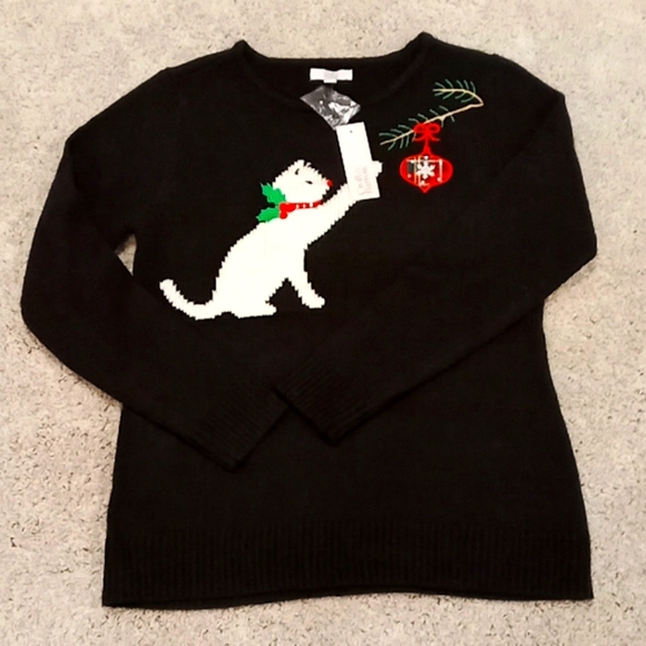 croft & barrow Sweaters - Cat Sweater